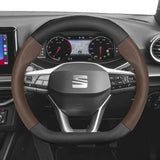 Matte Carbon Fiber Cover for Seat Ibiza Arona Leon