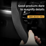 Audi Anti-Slip Suede Steering Wheel Cover Set Car Interior Accessory Hocasen