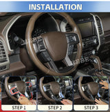 ABS Carbon Fiber Interior Trim for Ford F150 2015 Car Interior Accessory HEBE