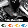 For BMW 5 Series G30 G38 6GT Center Console Gear Shift Panel Trim Sticker Car Premium Interior Accessories Made of Alcantara