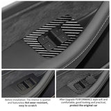 Carbon Fiber Control Panel Trim Sticker for Tesla Model 3 (2019-2023) / Y (2019-) Car Windows Control Panel Trim Sticker OEM
