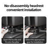 2-in-1 Hidden Headrest Phone Holder and Car Hook