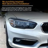BMW 1 Series F20 F21 LCI 118i 120i 15-19 Car Headlight Eyebrow Decal Sticker Car Exterior Accessories Exterior Accessories OE