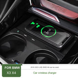 Wireless Charger Phone Holder for BMW X3 X4 2019-22 Car Interior Accessory LINGLUYANG