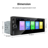 6.9 Inch 1DIN Multimedia CarPlay Android Auto Touch Stereo
