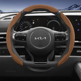 Kia Sporty Suede Split Snap-On Steering Wheel Cover