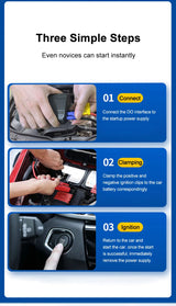 6250A 12000mAh Portable Jump Starter for 10.0L Gas/6.5L Diesel