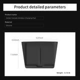 For Tesla Model Y Standard RWD 2026 2025 Center Console Wireless Charging Anti-Slip Pad Silicone Phone Anti Dirt Pad Car Inte