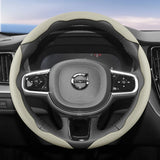 Breathable Faux Leather Steering Wheel Cover for Volvo