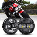 Latest 5.75 Inch Motorcycle LED Headlight for Harley Dyna Softail Sportster 883 XL883 FXCW 5 3/4 inch led motorbike headlamp DRL Angel Eye