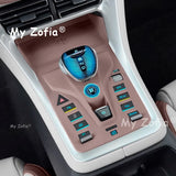 For BYD Sealion 5 DM-i 2025 2026 Car Central Control Button All-inclusive Silicone Pad Scratch-proof Car Interior Accessory M