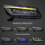 LED Projector Headlights for Honda Accord 2008-2012 LED Ambient Light VLAND