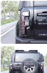 BAIC BJ40 2024-2026 Tail Light Lamp Cover Trim Anti-Scratch Protective Frame ABS Black Modified
