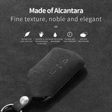 For Volkswagen Golf 8 MK8 ID.3 ID.4 ID.6 2020 2021 Formentor Tarraco Alcantara Car Key Case Cover Keychain Accessory Car Inte