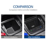 15W Fast Wireless Charger for Mercedes CLA GLA 2013-19 Car Interior Accessory LINGLUYANG