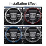 Carbon Fiber Steering Wheel Cover for Toyota Models Car Interior Accessory Hocasen