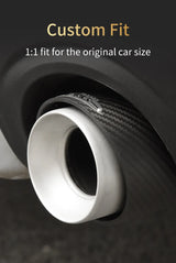 Carbon Fiber Stainless Muffler Trim Mini Cooper