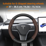 Carbon Fiber Leather Cover for Tesla Model 3 Y X S