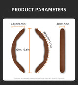 Segmented Suede Steering Wheel Cover for BMW