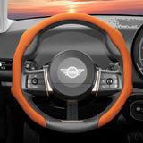 Perforated Leather Steering Wheel Cover for Mini