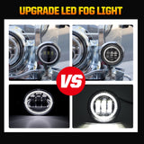 4 5inch fog light motorcycle led Chrome Black 1 Pair 4.5“ 4 1/2 inch LED Fog Passing Auxiliary light For Touring Electra Glid