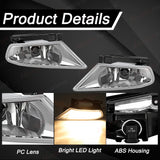 Fog Light Assembly Halogen for Honda Odyssey 2005-2007 Car Interior Accessory MAGIC COLORM