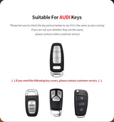 360 Degree Protection Metal Goatskin Car Key Case Cover For Audi A6 A7 A8 B9 A5 A4 8S 8W Q5 Q7 4M S5 S7 TT cars accessories C