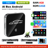 Smart AI Box Wired to Wireless CarPlay 2G+64G Kit