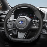 Breathable Leather Carbon Fiber Cover Subaru Car Interior Accessory Hocasen