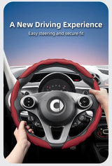 Wavy Sports Leather Steering Wheel Cover Smart Fortwo