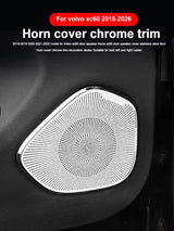 Stainless Steel Speaker Cover for Volvo XC60 2018-2026 Car Interior Accessory LINGLUYANG