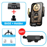 Magnetic Wireless Charging Phone Holder for BMW X3 2025–2026 Car Phone Holder CATUSIKI Charging H Black