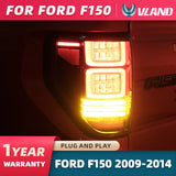 Vland Sequential LED Tail Lights for Ford F-150 09-14 Car Interior Accessory Vland