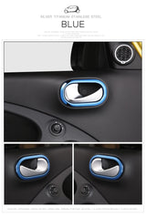 Door Handle Cover Stainless Steel for Smart Fortwo 453