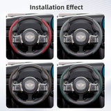 Breathable Holes Leather Wheel Cover for Mini Car Interior Accessory Hocasen