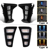 Dynamic LED DRL Fog Lamps for Kia Pegas 2018-2019 Car Interior Accessory MAGIC COLORM