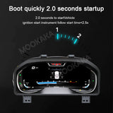 Digital LCD Dashboard Cluster for Dodge Ram 1500 2013–2018 Android Head Unit Aotsr
