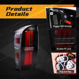 Smoked LED Tail Lights for Toyota Tacoma 2016-2023 LED Ambient Light MAGIC COLORM