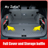 For Lynk & Co 08 EMP 2024 2025 2026 Car Boot Mat Rear Trunk Liner Cargo Leather Floor Carpet Tray Protector Accessories Mats