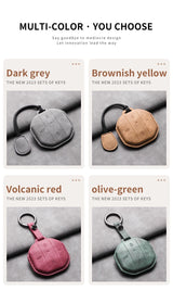 Car Remote Key Case Cover Shell For Jetour Freedom T1 Jetour Freedom T2 Traveller Sheep Suede Key Bag Cover Keychain Protector