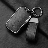Metal and Leather Car Key Case Cover for Honda CRV and Civic Models