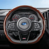Subaru Carbon Fiber Steering Wheel Cover Black