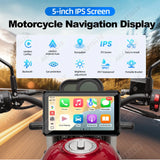5Inch Motorcycle Monitor CarPlay Dashcam TPMS Universal Android Head Unit AKAMATE