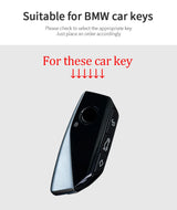 Suede Car Key Case for BMW For G38 G12 F49 i20 G07 G08 1 5 7 Series x1 x5 x7 ix XM i7 M760 Keychain Accessories Car Key Case