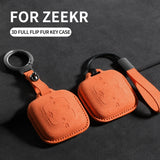 Car Remote Key Case Cover For ZEEKR X 001 7X 001 007 009 Suede Key Bag Cover Shell Protector Keychain Auto Interior Accessori