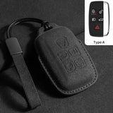 Suede Car Key Case for Land Rover and Jaguar Cars