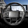 GMC Carbon Fiber Segmented Wheel Cover Silver