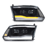 LED Headlights Projector DRL for Dodge Ram 09-18