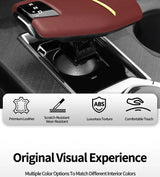 For Changan UNI-V (22-) & CS75 (24-) Original Leather Center Gear Shift Knob Cover Anti Scratch Car Interior Tuning Accessori
