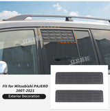 Window Louver Ventilation Plate for Mitsubishi Pajero Car Interior Accessory HEBE
